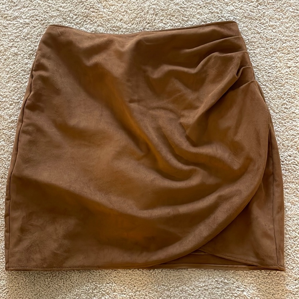 Abercrombie & Fitch Brown Suede Skirt